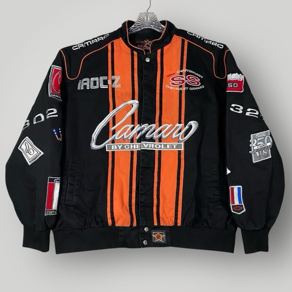 BLACK & ORANGE JH DESIGN 36TH ANNIVERSARY SS CHEVROLET CAMARO JACKET‎ 3XL